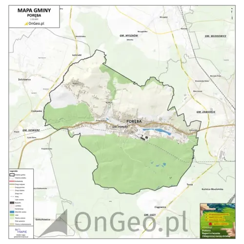 Mapa Poręby